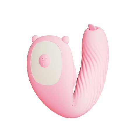 Boss Series Cute Remote Wearable Tongue licking Vibrator