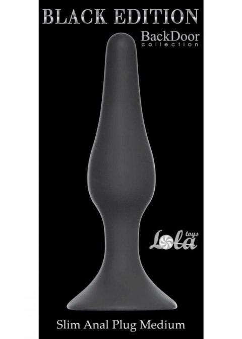 Lola Toys Plug, korek analny-Slim Anal Plug, korek analny Medium Black