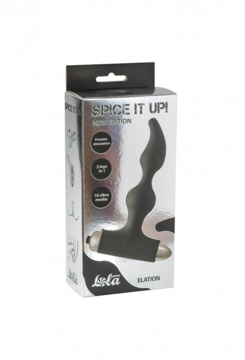 Lola Toys Vibrating Anal Plug Spice it up New Edition Elation Black