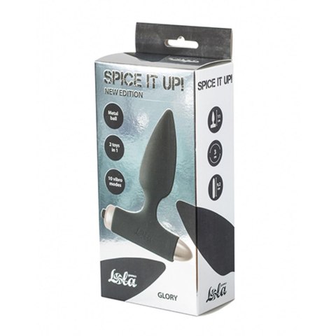 Lola Toys Vibrating Anal Plug Spice it up New Edition Glory Black