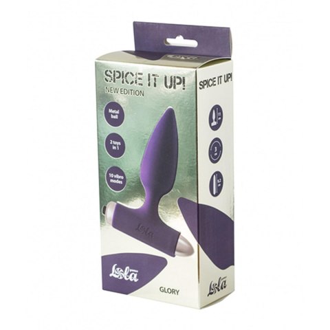 Lola Toys Vibrating Anal Plug Spice it up New Edition Glory Ultraviolet