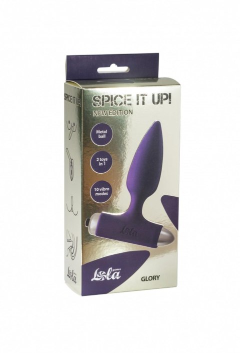 Lola Toys Vibrating Anal Plug Spice it up New Edition Glory Ultraviolet