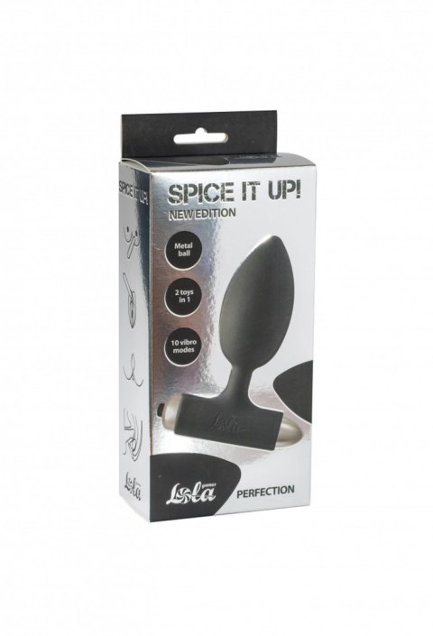 Lola Toys Vibrating Anal Plug, korek analny Spice it up New Edition Perfection Black