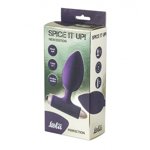 Lola Toys Vibrating Anal Plug Spice it up New Edition Perfection Ultraviolet