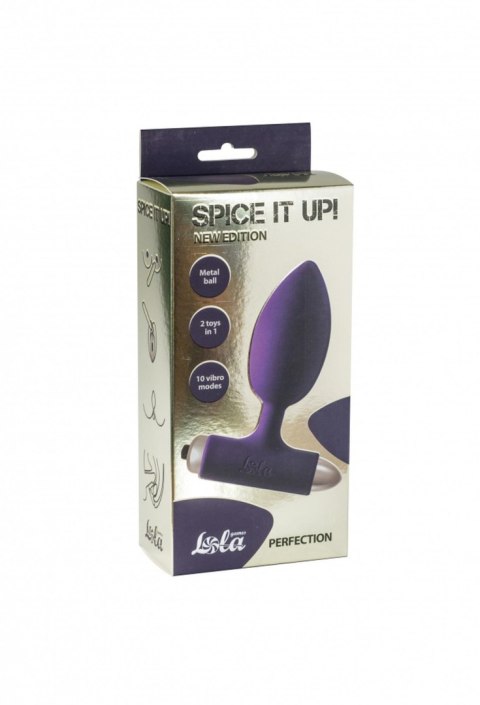 Lola Toys Vibrating Anal Plug Spice it up New Edition Perfection Ultraviolet