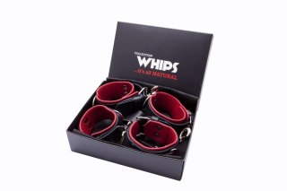 Whips Collections Wiązania-WHIPS krzyżak czerwony