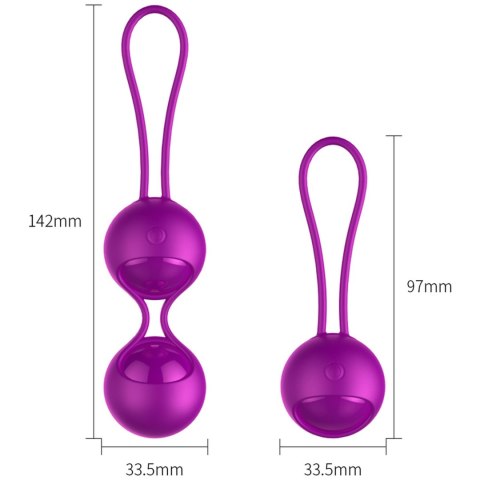 Boss Series Fox Kulki-Vibrating Silicone Kegel Balls Set USB 10 Function / Remote control