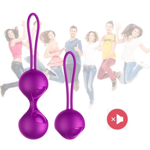 Boss Series Fox Kulki-Vibrating Silicone Kegel Balls Set USB 10 Function / Remote control