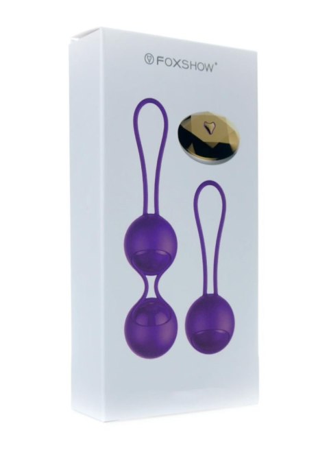 Boss Series Fox Kulki-Vibrating Silicone Kegel Balls Set USB 10 Function / Remote control