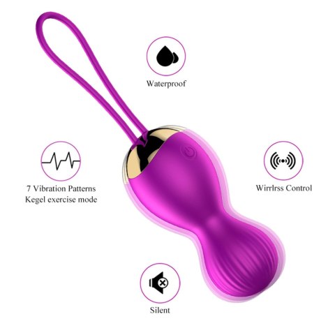 Boss Series Fox Kulki-Vibrating Silicone Kegel Balls USB 7 Function