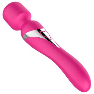 Wibrator Fox Stymulator, wibrator-Wibrator-Silicone Dual Wibrator, masażer, wand Pulsator USB 7+7 Function (Pink)