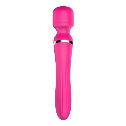 Wibrator Fox Stymulator, wibrator-Wibrator-Silicone Dual Wibrator, masażer, wand Pulsator USB 7+7 Function (Pink)