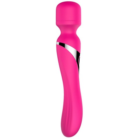 Wibrator Fox Stymulator, wibrator-Wibrator-Silicone Dual Wibrator, masażer, wand Pulsator USB 7+7 Function (Pink)