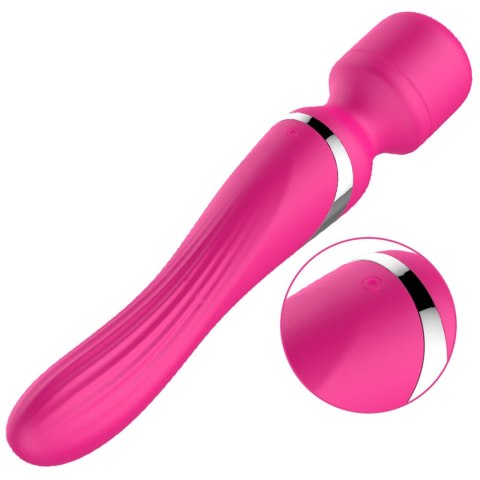 Boss Series Fox Stymulator-Boss Series-Silicone Dual Massager Pulsator USB 7+7 Function (Pink)