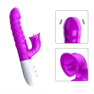 Boss Series Fox Wibrator-Silicon, Vibrator 7 Function and Heating Mode, PURPLE