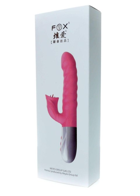 Boss Series Fox Wibrator-Silicon, Vibrator 7 Function and Heating Mode, PURPLE