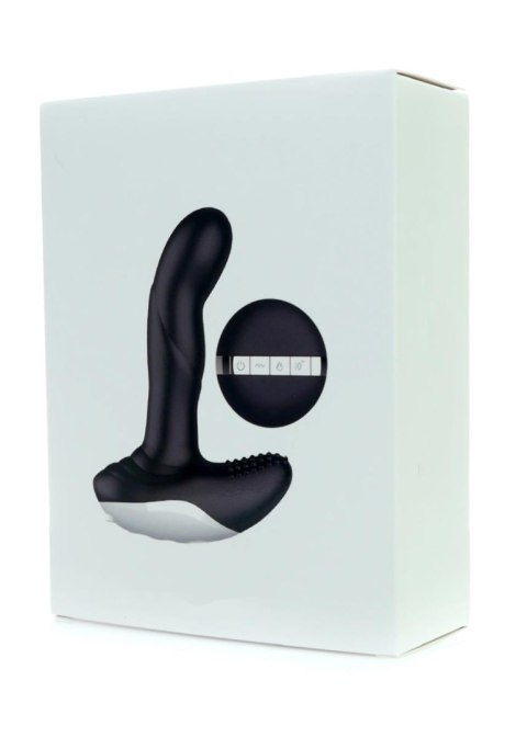 Boss Series Fox Wibrator-Silicone Massager USB 7 Function + Pulsator / Heating BLACK