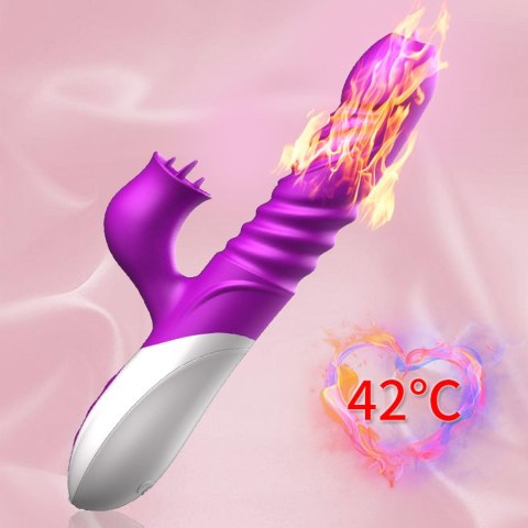 Boss Series Fox Wibrator-Silicone Vibrator USB 10 Function and Thrusting Function / Heating