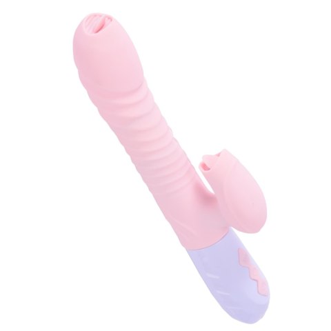 Wibrator Fox Wibrator-Silicone wibrator USB 7 Function and Thrusting Function / Heating, pink