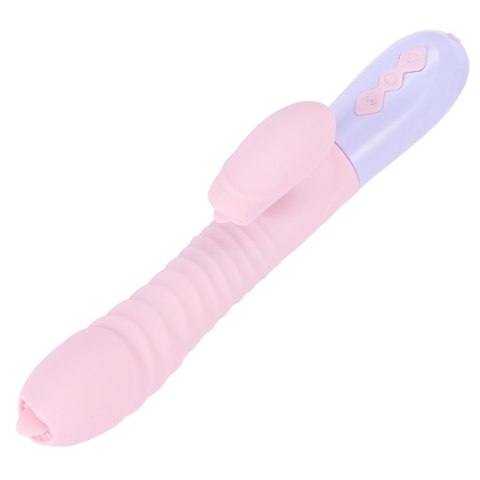 Boss Series Fox Wibrator-Silicone Vibrator USB 7 Function and Thrusting Function / Heating, pink