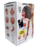 Lalka- ANGELINA 3D - Vibrating, dmuchana lala, śmieszny gadżet erotyczny, sex shop