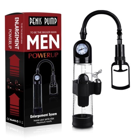 Boss Series Power Pompka-Powerpump MASTER Vibrating - Black&Clear