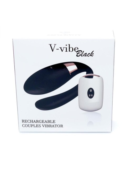 Boss Series Smart Stymulator-V-Vibe Black USB 7 Function / Remote Control