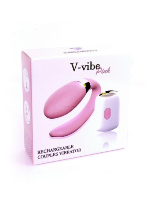 Boss Series Smart Stymulator-V-Vibe Pink USB 7 Function / Remote Control