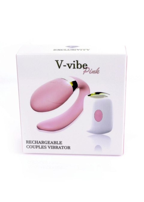 Boss Series Smart Stymulator-V-Vibe Pink USB 7 Function / Remote Control