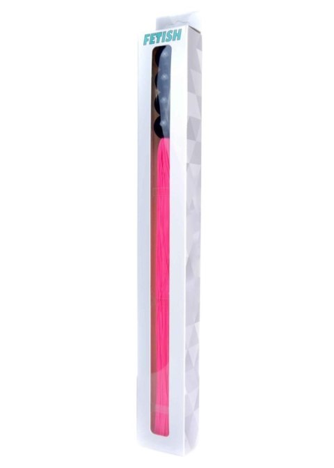 Fetish Boss Series Silicone Whip Pink 14"" - Fetish Boss Series