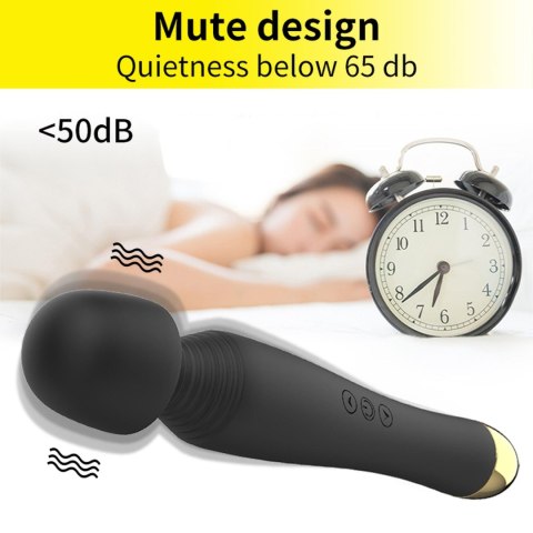 Boss Series Fox Stymulator-Silicone Massager Black USB 6 Vibration