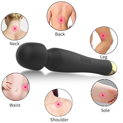 Boss Series Fox Stymulator-Silicone Massager Black USB 6 Vibration