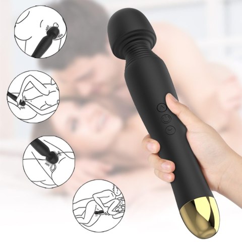 Boss Series Fox Stymulator-Silicone Massager Black USB 6 Vibration