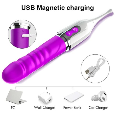 Boss Series Fox Stymulator- Stimulator clitoris, USB Magnetic charging, 7 Frequency Vibration