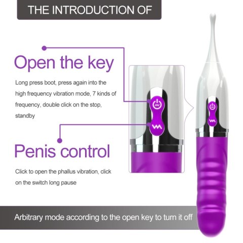 Boss Series Fox Stymulator- Stimulator clitoris, USB Magnetic charging, 7 Frequency Vibration