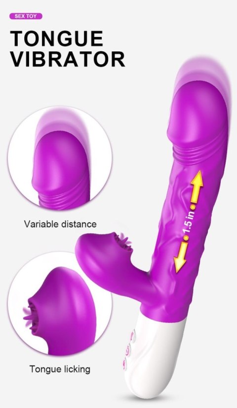 Boss Series Fox Wibrator- SiliconeTongue Vibrator, USB 10 Function