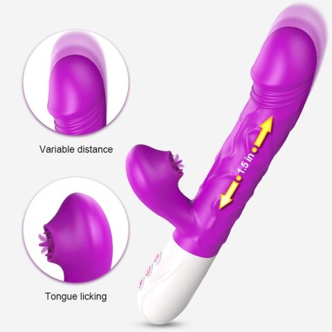 Boss Series Fox Wibrator- SiliconeTongue Vibrator, USB 10 Function