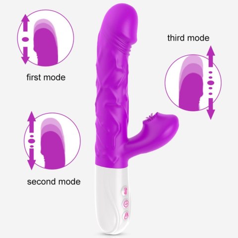 Boss Series Fox Wibrator- SiliconeTongue Vibrator, USB 10 Function