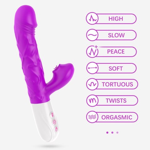 Boss Series Fox Wibrator- SiliconeTongue Vibrator, USB 10 Function