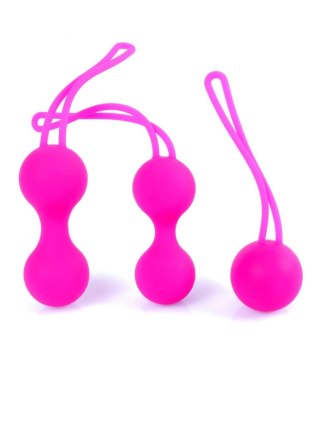 Boss Series HeavyFun Kulki-Silicone Kegal Balls Set - Pink