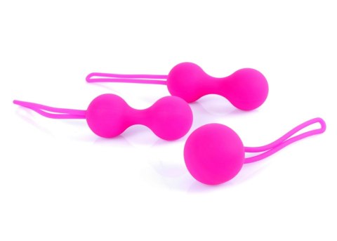 Boss Series HeavyFun Kulki-Silicone Kegal Balls Set - Pink Boss Series HeavyFun Kulki-Silicone Kegal Balls Set - Pink