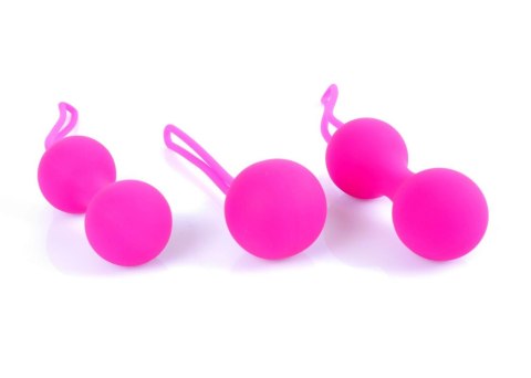 Boss Series HeavyFun Kulki-Silicone Kegal Balls Set - Pink Boss Series HeavyFun Kulki-Silicone Kegal Balls Set - Pink