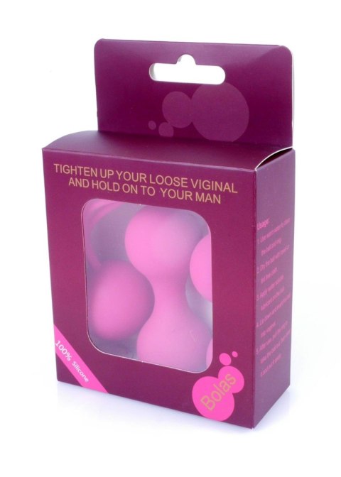 Boss Series HeavyFun Kulki-Silicone Kegal Balls Set - Pink Boss Series HeavyFun Kulki-Silicone Kegal Balls Set - Pink