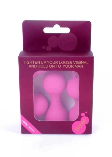 Boss Series HeavyFun Kulki-Silicone Kegal Balls Set - Pink Boss Series HeavyFun Kulki-Silicone Kegal Balls Set - Pink