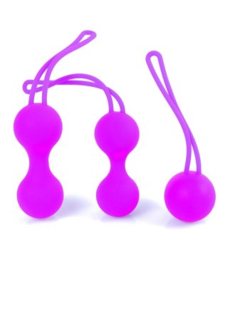 Boss Series HeavyFun Kulki-Silicone Kegal Balls Set - Purple