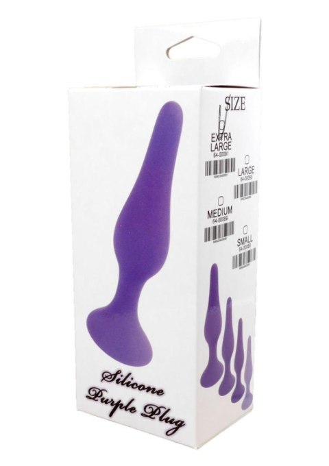 Korek analny Silicone Plug Purple - Extra Large