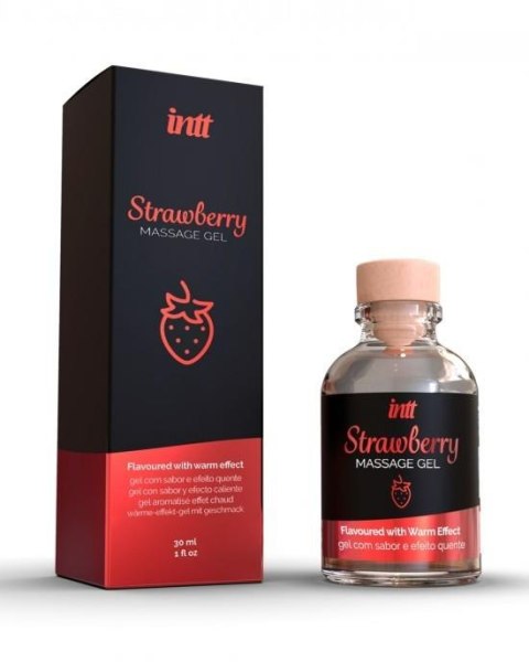 Intt Żel-Strawberry Kissable Massage Gel