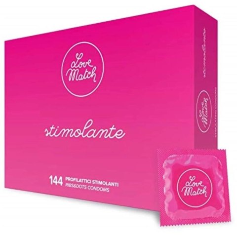 Love Match Prezerwatywy-Love Match Stimolante - 144 pack