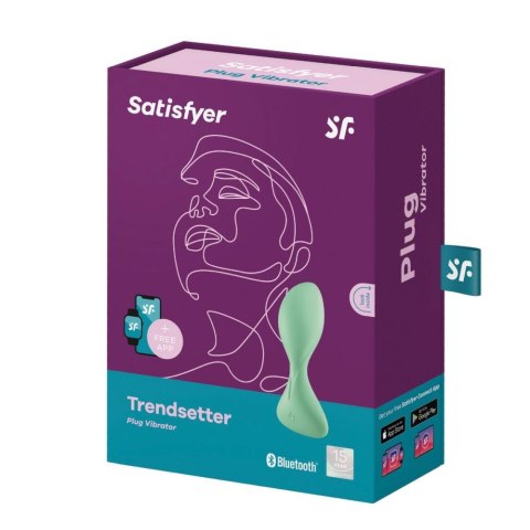 Satisfyer Plug-Vibrator Trendsetter Connect App (Light Green)