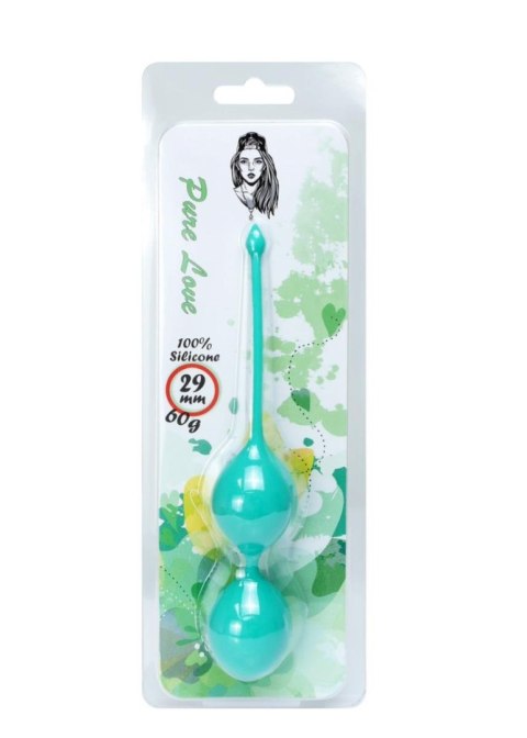 Boss Series Femme Silicone Kegel Balls 29mm 60g Green - Boss Series